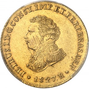 Pierre Ier (1822-1831). 6400 réis 1827, R, Rio de Janeiro.