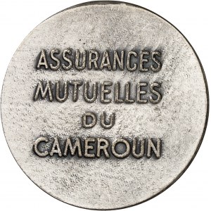 Ahmadou Ahidjo (1960-1982). Jeton des Assurances mutuelles du Cameroun ND (1964-1996), Paris.