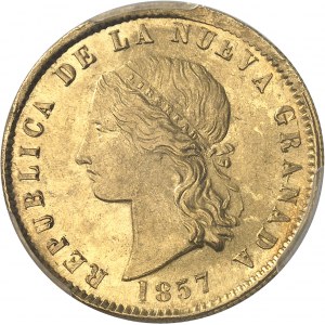 Nouvelle-Grenade (République de). 10 pesos 1857, Popayan.
