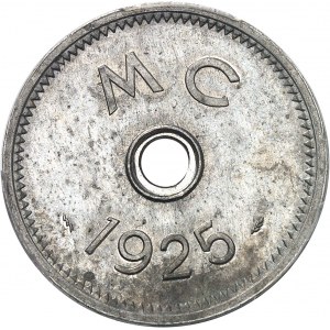 IIIe République (1870-1940). Monnaie de nécessité à l'éléphant 1925, Poissy.