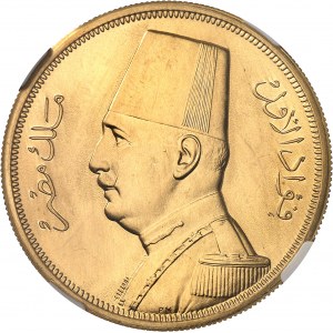 Fouad Ier (1917-1936). 500 piastres, Flan bruni (PROOF) AH 1351 (1932), Londres.