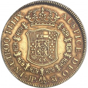 Charles III (1759-1788). 8 escudos “à la tête de rat” 1760 JP, M, Madrid.