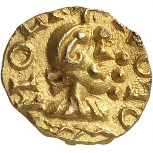 Rouen, Bertechramno monétaire. Trémissis ND (600-650), Rouen.