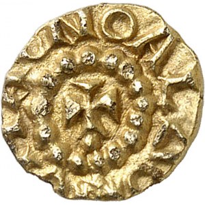 Rouen, Chagnoaldus monétaire. Trémissis ND (600-650), Rouen.
