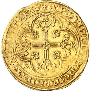 Philippe VI (1328-1350). Écu d’or à la chaise, 6e émission ND (1349).