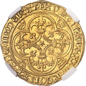 Charles VI (1380-1422). Écu d’or à la couronne, 4e émission ND (1380-1422), Paris.