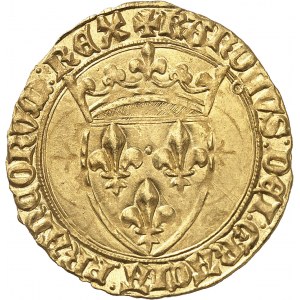Charles VI (1380-1422). Écu d’or à la couronne, 5e émission ND (1411), Toulouse.