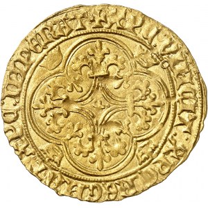 Charles VI (1380-1422). Écu d’or à la couronne, 5e émission ND (1411), Toulouse.