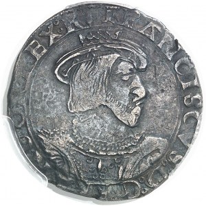 François Ier (1515-1547). Teston de Bretagne 6e type ND (1540-1547), Z, Rennes.
