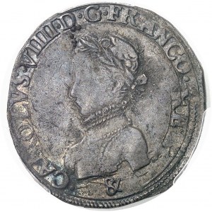 Charles IX (1560-1574). Teston, 2e type 1567, &, Aix-en-Provence.