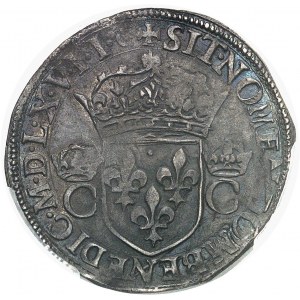 Charles IX (1560-1574). Teston, 2e type 1567, &, Aix-en-Provence.