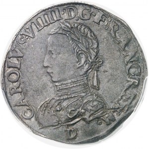 Charles IX (1560-1574). Teston, 4e type 1562, D, Lyon.