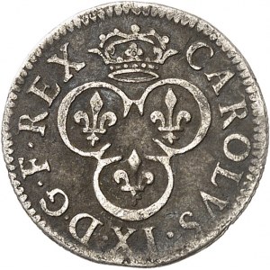 Charles IX (1560-1574). Essai de double tournois en argent ND (c.1563), Paris.
