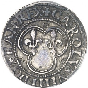 Charles IX (1560-1574). Essai d’argent du denier tournois ND (1560-1574), D, Lyon.