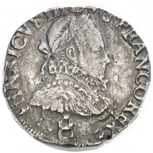 Henri III (1574-1589). Teston, sans le titre de roi de Pologne 1576, K, Bordeaux.