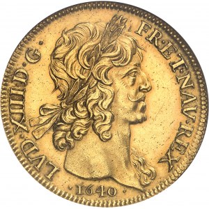 Louis XIII (1610-1643). Huit louis d’or à la tête laurée 1640, A, Paris.