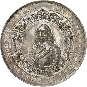 Louis XIII (1610-1643). Médaille, prise de Brisach (Vieux-Brisach ou Breisach) par Bernard de Saxe-Weimar, par Johann Blum 1638, Dresde.