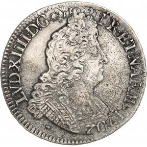 Louis XIV (1643-1715). Écu de Béarn aux huit L, réformation 1704, Pau.