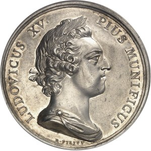Louis XV (1715-1774). Médaille, construction de la place Saint-Sulpice à Paris 1754, Paris.