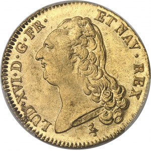 Louis XVI (1774-1792). Double louis d’or à la tête nue 1786, 1er semestre, A, Paris.