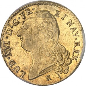 Louis XVI (1774-1792). Double louis d’or à la tête nue 1786, 1er semestre, K, Bordeaux.