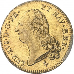 Louis XVI (1774-1792). Double louis d’or à la tête nue 1791, 1er semestre, A, Paris.