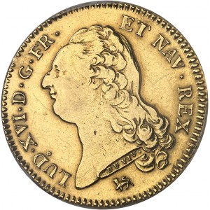 Louis XVI (1774-1792). Double louis d’or à la tête nue 1792, 2e semestre, A, Paris.