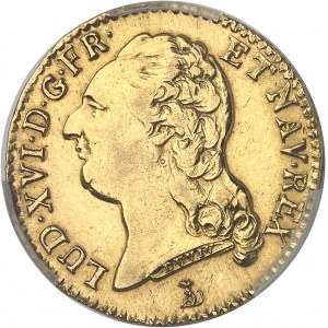 Louis XVI (1774-1792). Louis d’or à la tête nue 1785, T, Nantes.