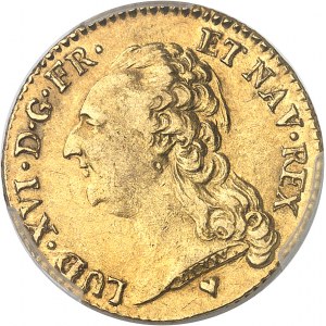 Louis XVI (1774-1792). Louis d’or à la tête nue 1786, 1er semestre, BB, Strasbourg.