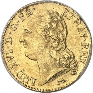 Louis XVI (1774-1792). Louis d’or à la tête nue 1786, 2e semestre, N, Montpellier.