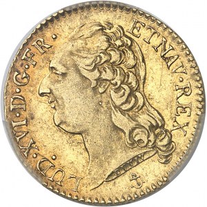 Louis XVI (1774-1792). Louis d’or à la tête nue 1787, 2e semestre, H, La Rochelle.