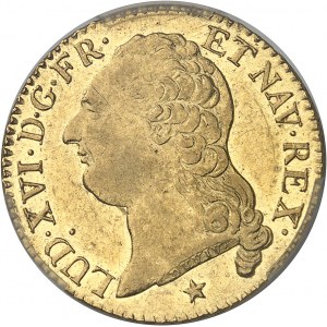 Louis XVI (1774-1792). Louis d’or à la tête nue 1788, 2e semestre, W, Lille.
