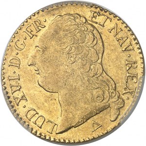 Louis XVI (1774-1792). Louis d’or à la tête nue 1790, 1er semestre, R, Orléans.