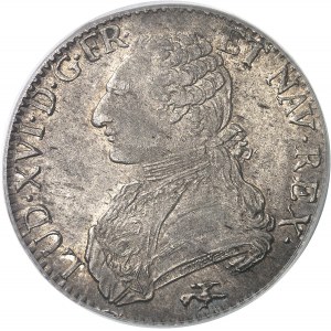 Louis XVI (1774-1792). Écu aux rameaux d’olivier 1775, D, Lyon.