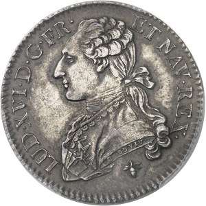 Louis XVI (1774-1792). Demi-écu aux rameaux d’olivier 1775, H, La Rochelle.