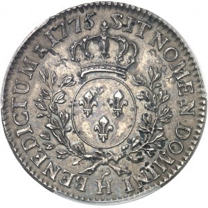 Louis XVI (1774-1792). Demi-écu aux rameaux d’olivier 1775, H, La Rochelle.