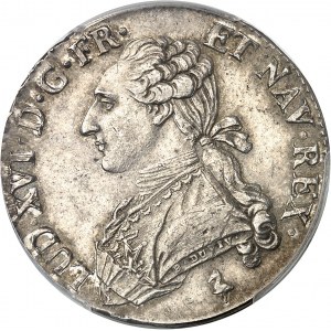 Louis XVI (1774-1792). Demi-écu aux rameaux d’olivier 1783, 1er semestre, A, Paris.