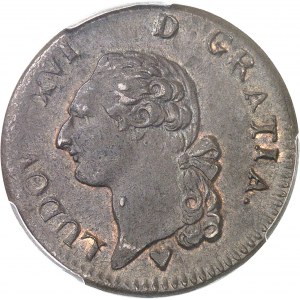 Louis XVI (1774-1792). Sol 1785, BB, Strasbourg (petit BB).