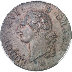 Louis XVI (1774-1792). Sol 1791, 2e semestre, W, Lille.