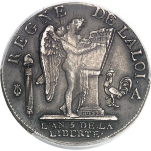 Constitution (1791-1792). Demi-écu de 3 livres FRANÇOIS 1793/2 - An 5/4, A, Paris.