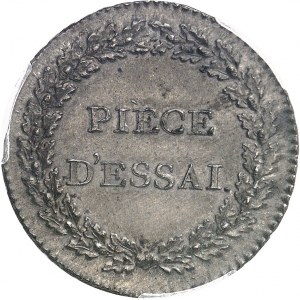 Directoire (1795-1799). Essai au module de cinq centimes par Dupré ND (c.1796), Paris.