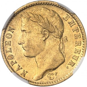 Premier Empire / Napoléon Ier (1804-1814). 20 francs Empire 1809, U, Turin.