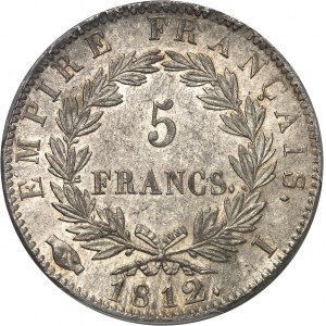 Premier Empire / Napoléon Ier (1804-1814). 5 francs Empire 1812, I, Limoges.