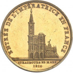 Premier Empire / Napoléon Ier (1804-1814). Médaille d’Or, entrée de l’Impératrice en France 1810, Paris.