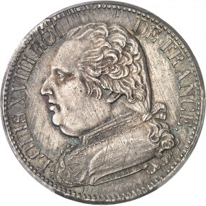 Louis XVIII (1814-1824). 5 francs buste habillé 1815, I, Limoges.