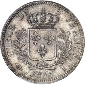 Louis XVIII (1814-1824). 5 francs buste habillé 1815, I, Limoges.