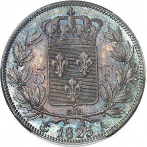 Charles X (1824-1830). 5 francs, 1er type 1825, A, Paris.