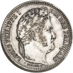 Louis-Philippe Ier (1830-1848). Piéfort de 2 francs 1845, B, Rouen.