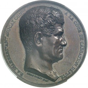 Louis-Philippe Ier (1830-1848). Médaille, F. A. Isambert et la fondation de la Société française pour l’abolition de l’esclavage, par Émile Rogat 1838, Paris.