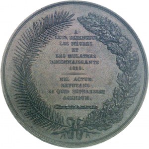 Louis-Philippe Ier (1830-1848). Médaille, F. A. Isambert et la fondation de la Société française pour l’abolition de l’esclavage, par Émile Rogat 1838, Paris.